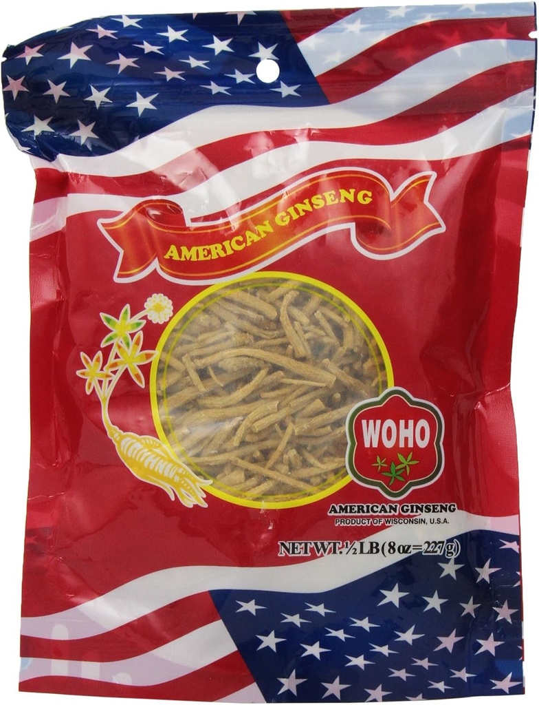 Woho #120.8 American Ginseng Large Prong Fiber 8oz. Borsa