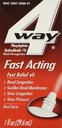 4Way Fast Acting spray nasale per adulti e bambini 12+, Sinus Congestion Relief and Nasal Congestion Relief Nasal Spray - 1 flacone spray Fl Oz