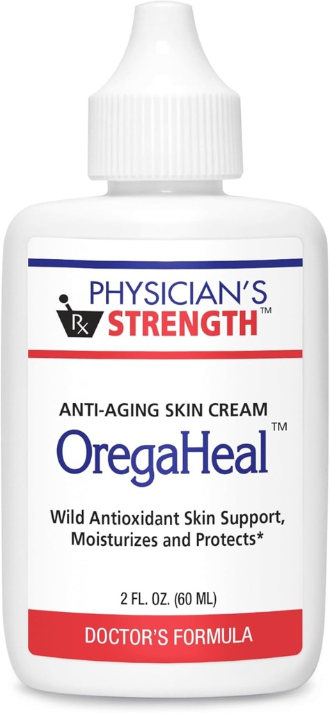 Crema OregaHeal del Physician - 2 fl oz - Crema per la pelle antiinvecchiamento - Supporto per la pelle antiossidante selvatica - idrata e protegge - adatto per tutti i tipi di pelle