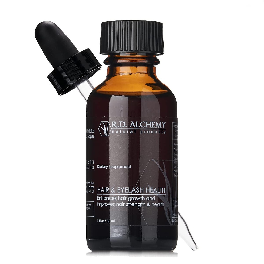 Alchimia RD - 100% naturale e organico di salute dei capelli e la cenere degli occhi - Migliorare la crescita dei capelli, la salute, e lucentezza durante la riduzione delle estremità divise, la grigia, e la perdita dei capelli -