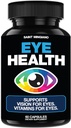 Eye Care & Vision Vitamins Supplemento 60 capsule - Supporta lo Strain degli occhi, gli occhi secchi e la salute della visione - Supporta la visione, la salute oculare e maculare - 14 ingredienti attivi, la luteina.