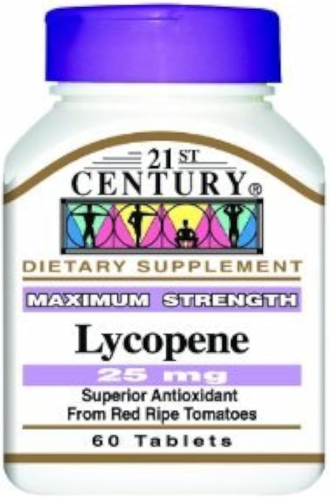 LYCOPENE, massima resistenza, 25 mg, TRIPLE VALUE PACK (3X 60 TABLEs) di 21st Century Health Care