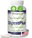 DigestPlus Digestive Enzymes - Enzimi basati sulle piante per il supporto alla digestione, aiuta a ridurre il Bloating & Gas - Pure Enzyme Formula per l'assorbimento dei nutrienti - Supplemento alla digestione, 180 capsule