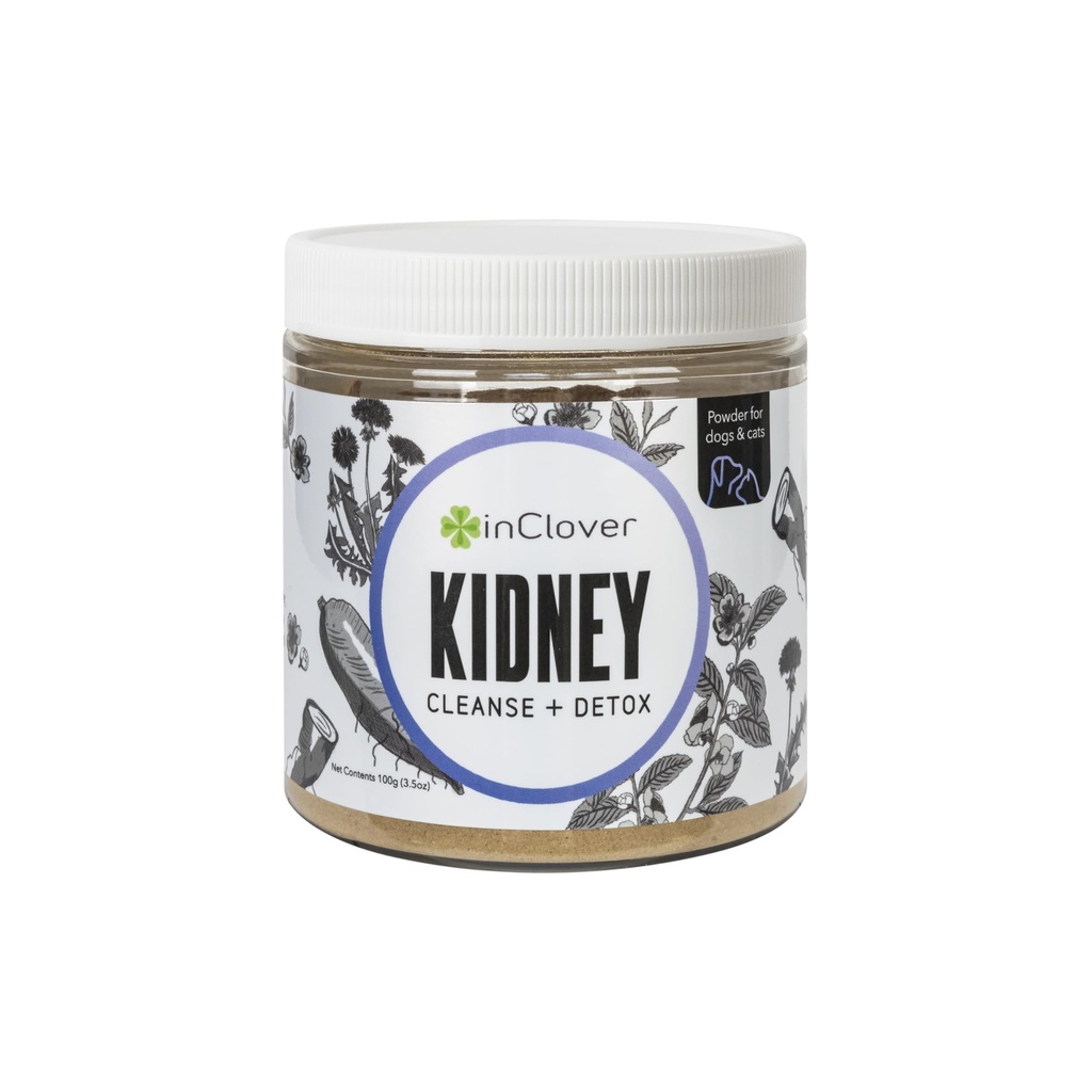 InClover Kidney – Integratore per la salute della vescica e urinaria per cani e gatti - con Resveratrolo (Fonda in mirtilli), L-Carnitina e D-Mannose – Supporta un tratto urinario sano e funzione renale ottimale
