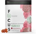 Halceon Wellness Mushroom Gummies - Lion's Mane Mushroom e L-Theanine Supplemento per la salute del cervello - Nootropic Mushroom Supplement - Non-GMO Vegan Lion Mane Mushroom Gummies for Focus - 60 Count