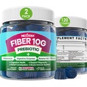 Gummie di fibre per adulti, Zucchero gratis 10g Prebiotico Supplemento di fibre con enzimi digestivi, Probiotici & 100mg Betaine per Digestivo & Gut Salute e Regolare il movimento del telo, Vegan, Gelatin Free, 120ct