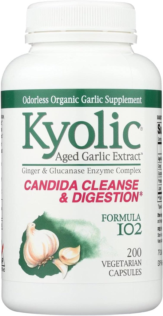 Kyolic #102 Aglio W/Enzyme Veg 200 Cap