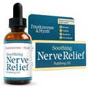 Frankincense & Myrrh Soothing Nerve Relief Rubbing Oil, Neuropathy Pain Relief per mani e piedi - con Menthol e Frankincense Essential Oils, 2 Fl. Oz.