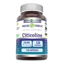 Incredibile Formulas Citicoline 250 mg | Capsule Supplemento | Non OGM | Gluten Free | Made in USA (120 Count)
