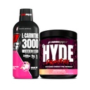 PROSUPPS L-carnitina 3000 Stimolant Liquid Shots (31 Serve, Dragon Fruit) e Mr. Hyde Signature Series Pre-Workout Energy Powdered Drink (30 Serve, Watermelon) Bundle