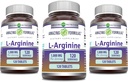 Incredibile Formulas L-Arginina Supplemento | 1000 Mg Per Serving | Compresse | Aminoacido Supplemento per donne & uomini | Non-GMO | Gluten Free | Made in USA (120 Count | 3 Pack)