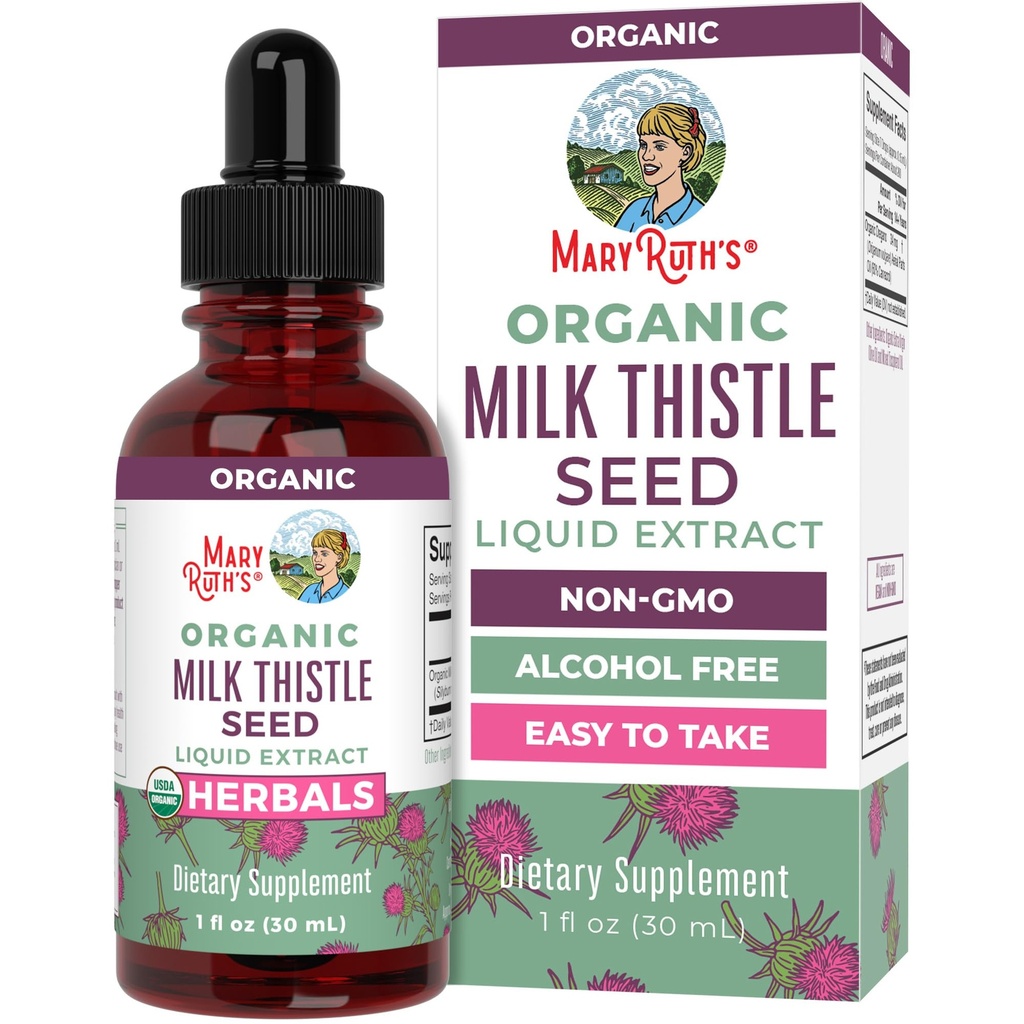 MaryRuth Organics Latte Thistle Seed Liquid Extract, 1 FZ
