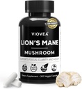 Lion's Mane Supplement Capsules - 300 Capsule (5-Month Supply), Supporta Focus, Clarity, Memoria e Cognizione complessiva. Integratore nootropico organico per funzione cognitiva e supporto immunitario