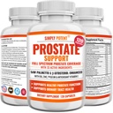 Integratori di prostata per gli uomini (120 capsule), Saw Palmetto Prostate Health Support - 33 Vitamine & Erbe - Beta Sitosterol Plus B6, Selenium & Zinc per una frequenza di urinazione sana & Flow & Proper Sleep