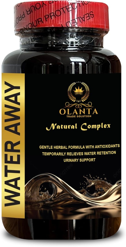 Integratore d'acqua - Supporto naturale Sistema immunitario, Acqua Away Gentle Herbal, Sostegno Water Retention, Tart Cherry - 1 Bottiglia 60 capsule