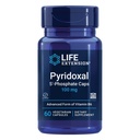 Prolungamento della vita Pyridoxal 5'-Phosphate Caps—Vitamina B6, 100 mg, Bioattiva B6 per la salute cardiovascolare, rene e nervi —Gluten-Free, Non-OGM, Vegetariano—60 capsule vegetariane