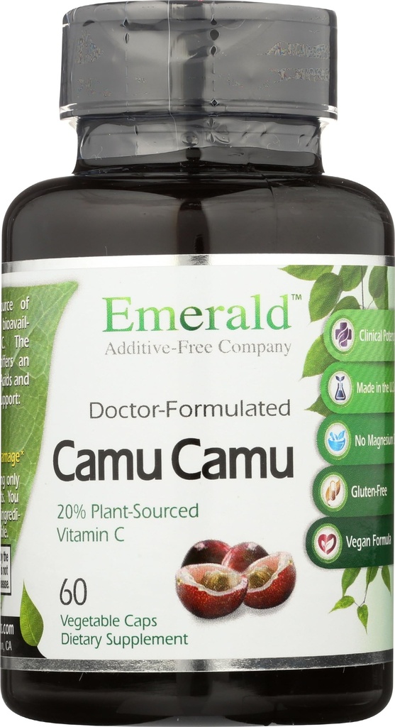 Emerald Labs Camu Camu - Vitamina C, Bioflavonoidi, Aminoacidi & B Vitamine - Senza glutine, Vegan - 60 capsule vegetali (30-Day Supply)