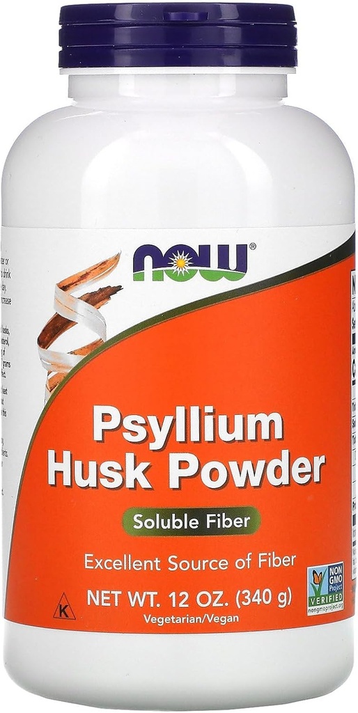 Polvere di Husk di Psyllium NOW, 12-Ounces (pacchetto di 3)