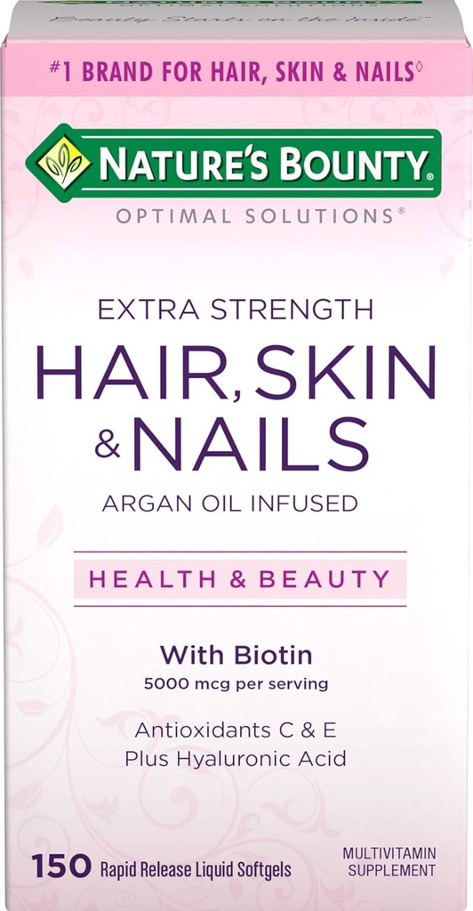 Bounty Soluzioni ottimali per capelli Pelle & Unghie Softgel ad alta resistenza, 150 Conte