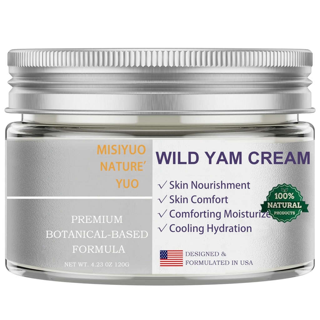 Organic Wild Yam Cream for Women - Soothing Skin Comfort, Natural Ingredients, 120g