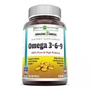 Incredibile Omega 3.6.9 Supplemento | 1200 Mg | Limone aroma | Formula unica di olio di semi di lino, olio di borragine, acidi grassi | Non OGM | Gluten-Free | Made in USA (1 Confezione | 250 Softgels)