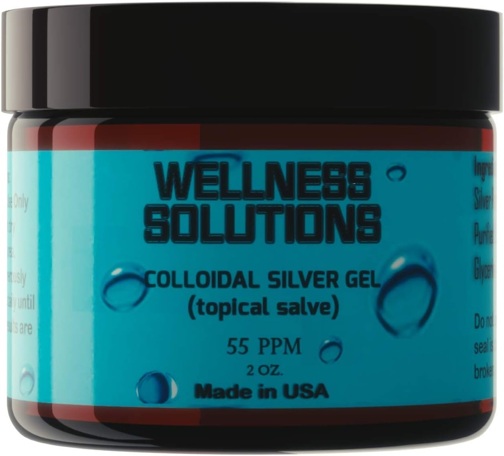 Gel Colloidale Argento - Soluzioni Benessere - Gel Topical - Vegan & Gluten Free - 2 oz..-L8