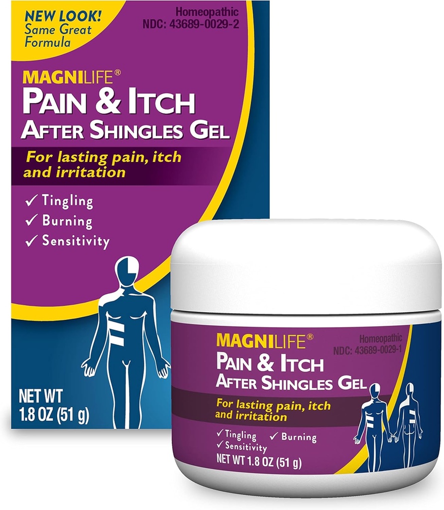 MagniLife Pain e Itch Relief Gel, naturale Alleviare Tingling, Irritazione e Sensibilità con Jasmine e Mezereon - 1.8oz