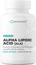Acido alfa lipoico 650mg, Supporta la salute antiossidante e la salute generale, Promuove la salute generale &amp; benessere, ALA 60 capsule - Made in USA - Vegan, Non OGM, Gluten Free