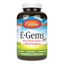 Carlson - E-Gems Plus, Vitamina E 400 IU naturale, Supporta un cuore sano, 250 gel morbidi