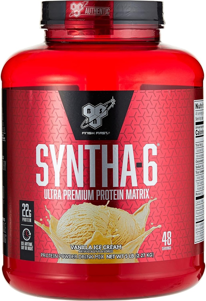 BSN SYNTHA-6 Protein Powder, Vanilla Ice Cream, 80 once