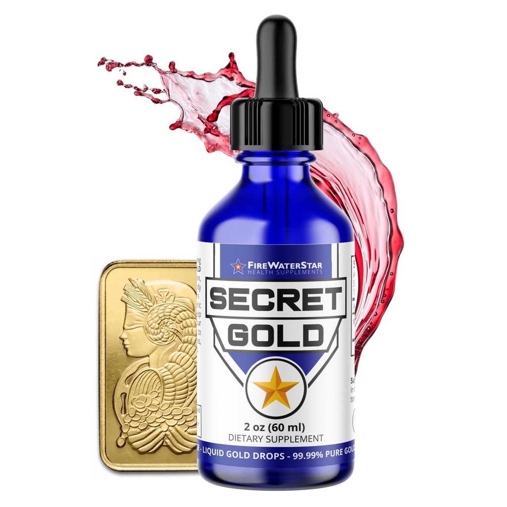 Gocce liquide in oro colloidale FWS, Ascension Meditation Spiritual Aid Brain Boost, Enhance Awareness Clarity Dreams Intuition, Made da 99,99% Pure Swiss Gold, 100 ppm, Ruby Red, Real 24K