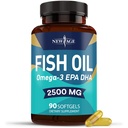 NUOVO AGE Omega 3 Fish Oil Supplemento Immune & Health Support – promuove Joint, Eye & Skin Health - Non OGM - EPA, DHA acidi grassi Gluten Free (90 Softgels (Pack of 1))