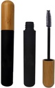 mollensiuer 2Pcs 6ml Refillable Empty Mascara Tube Bottiglie Vials Black Reusable Eyelash Cream Container Bottiglia con sopracciglia Wand e Bamboo Cap per fai da te Mascara, Viaggi