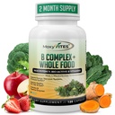 MoxyVites Vitamina B Complex - B Vitamine Integratore Alimentare Intero, B12 Methylcobalamin, B1, B2, B3, B5, B6, B7, B9 - per Stress, Energy and Immune Support, Vegan, 120 Capsule