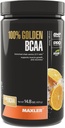 Maxler 100% Golden BCAA Polvere - Intra & Post Workout Recovery Drink per Accelerated Muscle Recovery & Magra Muscle Growth - 6 g Vegan BCAAs Aminoacidi - 60 Servings - Arancione