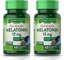 Verità Melatonina 12 mg, Natural Berry Flavor, 60 Conte, Multi (Pack of 2)