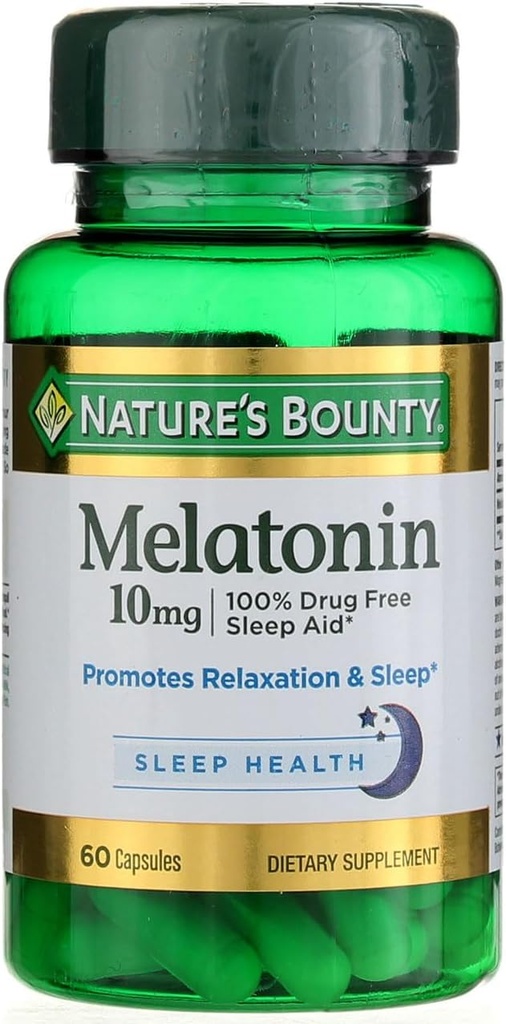 Bounty Melatonin 10mg Capsule 60 ea (Pack of 2)