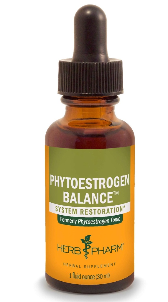Herb Pharm Phytoestrogen Balance Liquid Herbal Formula per il supporto del sistema riproduttivo femminile - 1 oncia