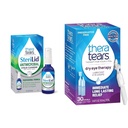 TheraTears SteriLid Eyelid Cleanser e Dry Eye Therapy Lubricant Eye Drops Bundle, 2 fl oz e 30 Vials