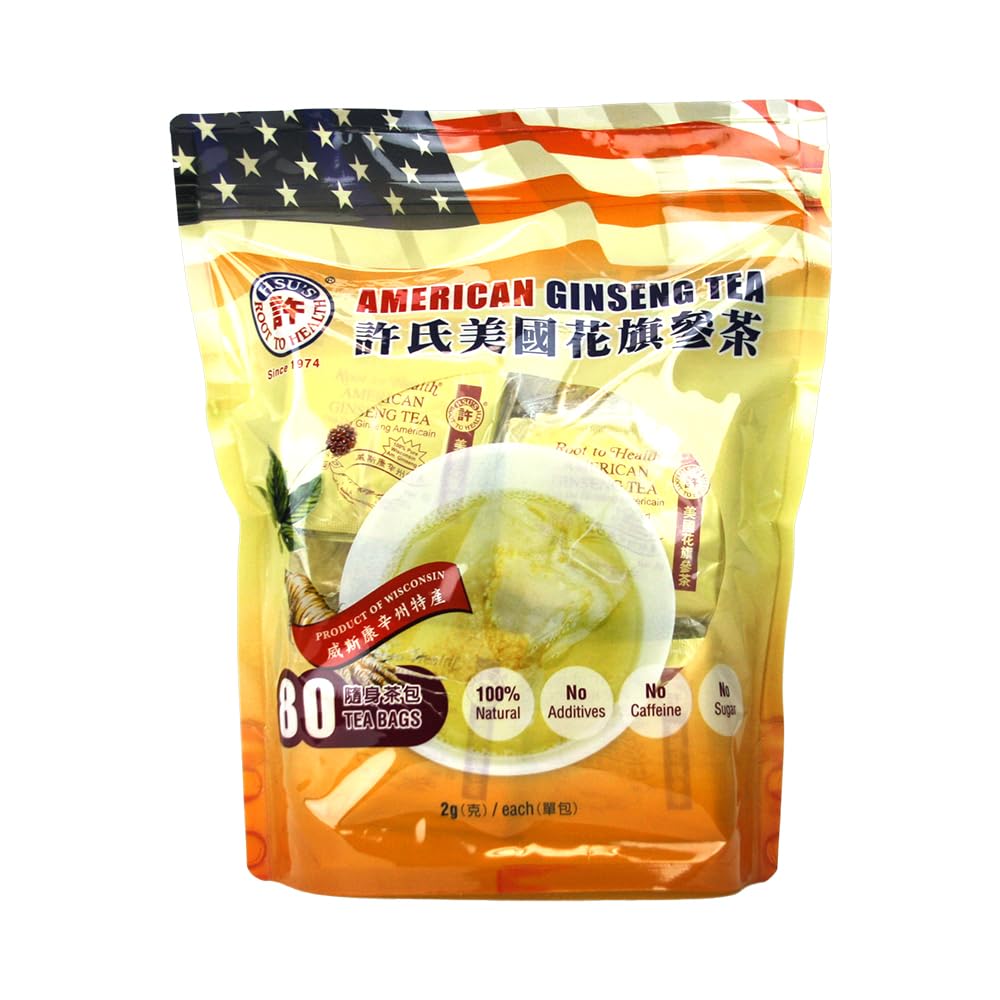 COD 1024 Hsu | American Ginseng Tea Bags 80 ct | Wisconsin USA | |氏| | К西