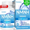 NMNH (Dihydronicotinamide Mononucleotide) NMN Alternative Supplemento, 500 mg Per Serve NAD Supplemento per Boost NAD+ Livelli, per Anti invecchiamento, energia, immunità, messa a fuoco, 60 capsule vegane