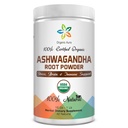 Polvere di radice di Ashwagandha certificata 16Oz -1Lb. Stress naturale, cervello e supporto immunitario. Migliora la salute generale. Superfood crudo. 100% di erbe naturali
