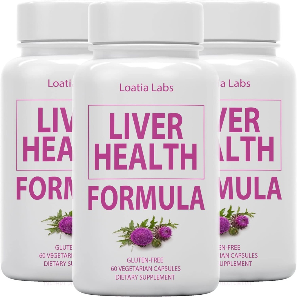 (3 Pack) Formula di salute del fegato, pulizia, disintossicazione, fluido, riparazione Fatty Liver Support, con carciofo, cardo del latte, dadelion, barbabietola, berbino, pura ricerca naturale Superstar, integratori vegan