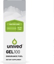Gel Unived 100 - Vegan Energy Gel per Endurance Athletes Runners & Cyclists - 100kcal - Lime salato - Confezione da 6