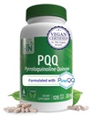 PQQ 20mg 120 Serve Pirroloquinolina Quinone come PureQQQ | Promuove la Biogenesi Mitocondriale | Certificata Vegan | Soia Glutinato Non OGM Free Capsules| Clean Label PQQ Supplemento
