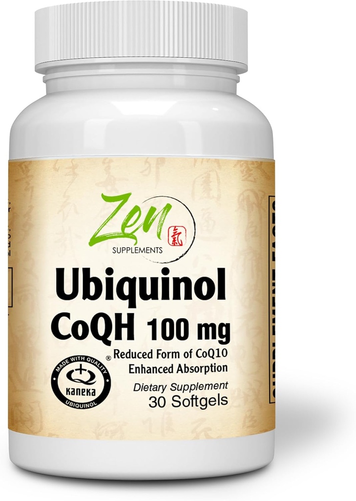 Zen Supplementi Ubiquinol Coq H 100mg - 30-Softgel