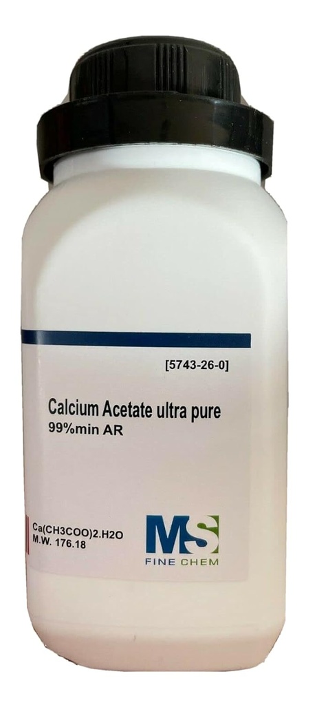 Acetato di calcio, Ultra Pure, 99% min. 100 Grammi