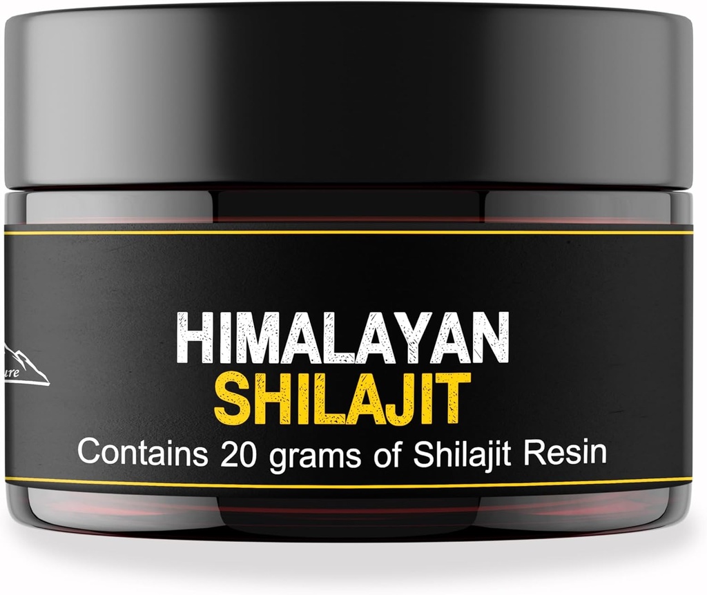 SHILAJIT Generico - Himalayan Sourced Shilajit Resina per gli uomini e le donne| Natural e la maggior parte Potent| Terze Parti Lab Tested| 60 giorni Sun Dried| Con Misurazione Spoon| 20 Grammi.