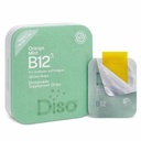 DISO - Vitamina B12 - Strisce Orali Fast-Dissolving, per Tiredness e Fatigue, Arancione Mint Flavor, Vegan, Zucchero Libero, Assorbimento massimo, Senza Glutine, In Individualmente Avvolto, 30 Strisce Dissolvibili