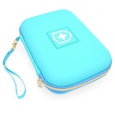 CASEMATIX 8" Turquoise Asthma Inhaler caso per viaggio si adatta Spacer, Maschera e Accessori, Include solo caso